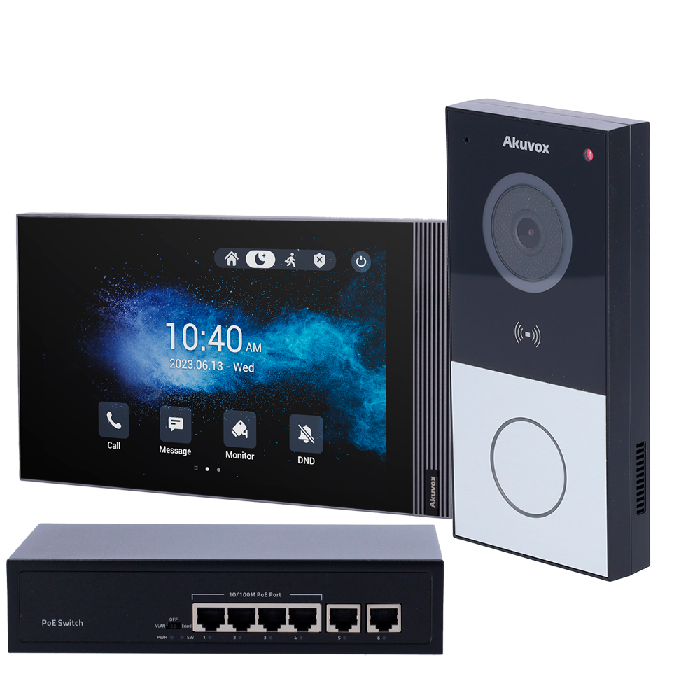 Kit Videoporteiro Akuvox AK-KIT03-IP