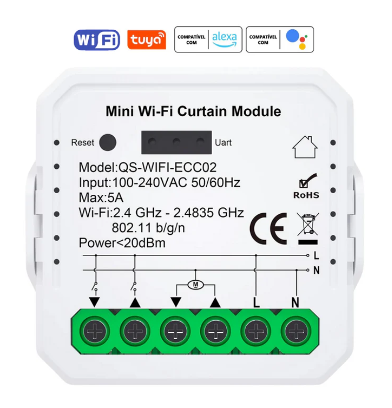 Mini Módulo Wi-Fi para Estores c/ Percentagem