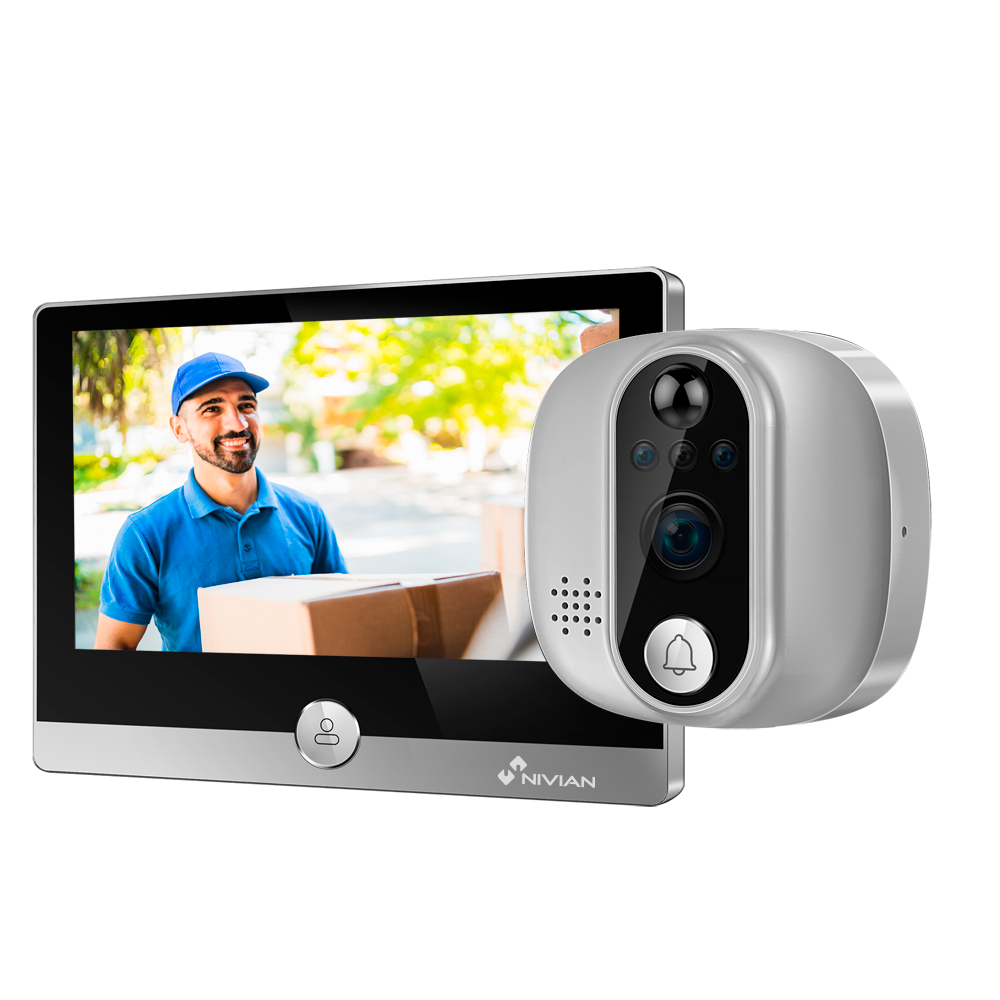 Videoporteiro inteligente WiFi Nivian NVS-IPC-DOORVIEW1