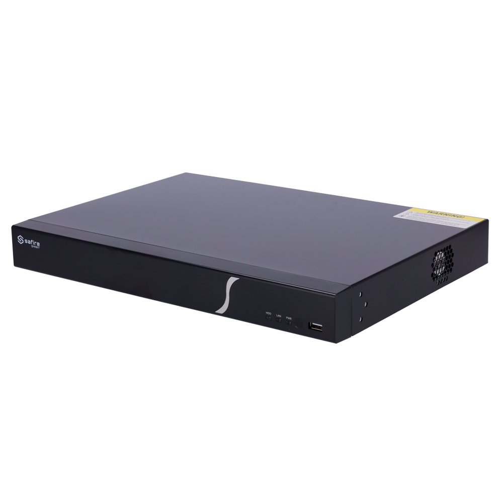 Gravador 8 canais com 8 portas PoE Safire SF-NVR6108A-A1