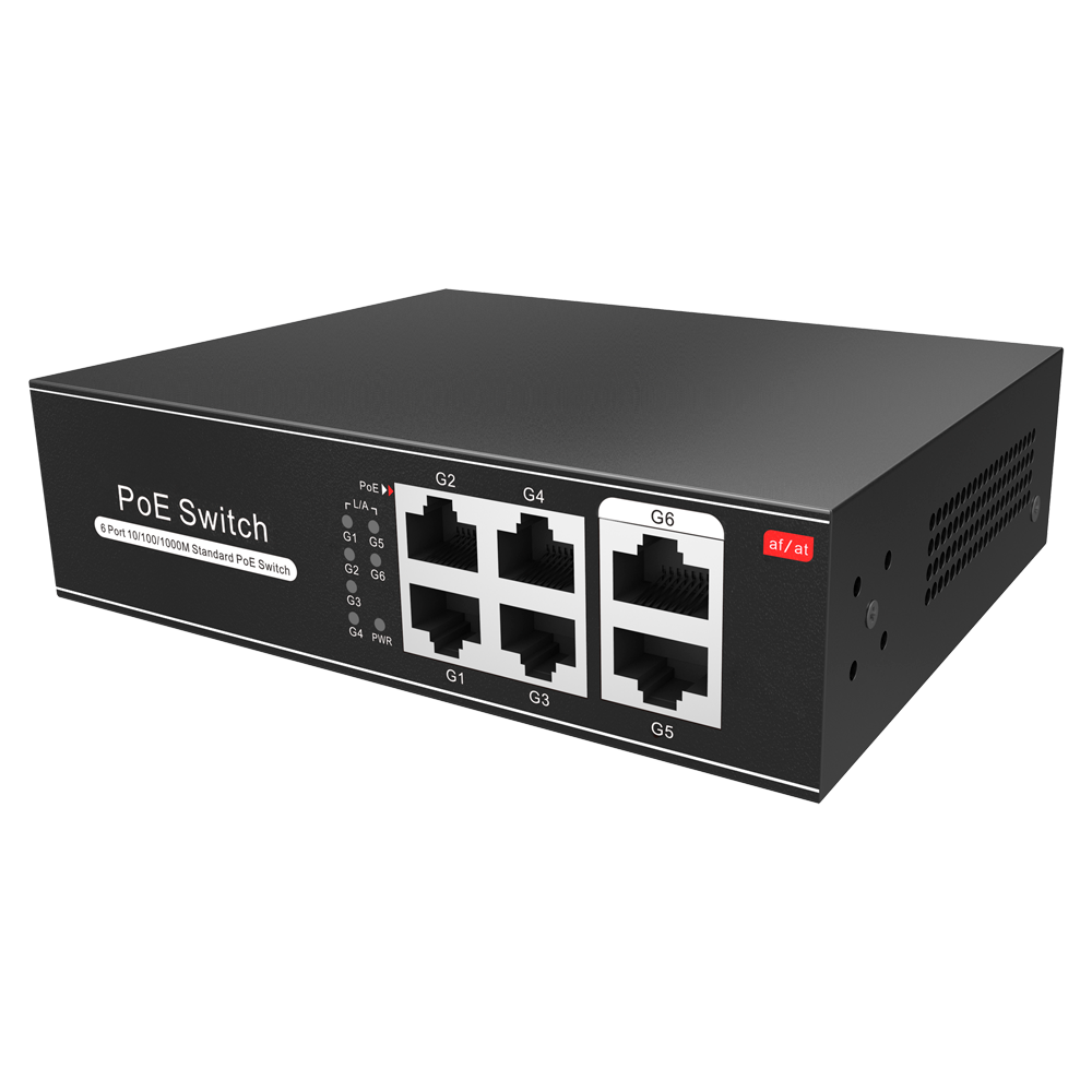 Switch Gigabite 4 Portas PoE + 2 Uplink