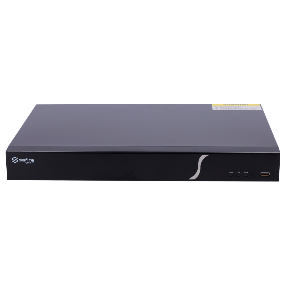 Gravador 8 canais com 8 portas PoE Safire SF-NVR6108A-A1