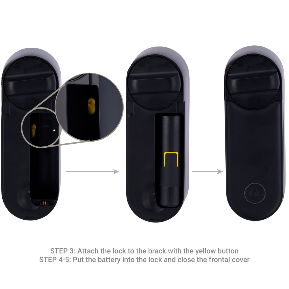 Fechadura com chaveiro inteligente BLE e WiFi Preto YALE