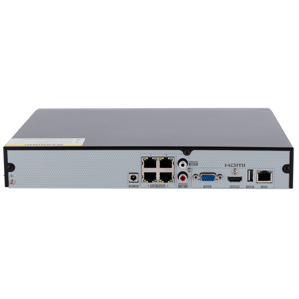 Gravador 4 Canais com 4 portas PoE Safire SF-NVR6104-4P-B2