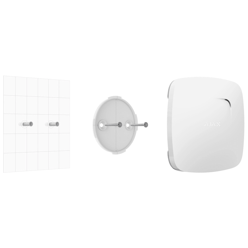 Detetor de Fumo com Sensor Térmico e Termovelocimétrico AJAX AJ-FIREPROTECT2-HS-RB