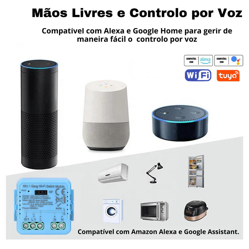 Mini Módulo de Luzes Wi-Fi Simples (1 gang)