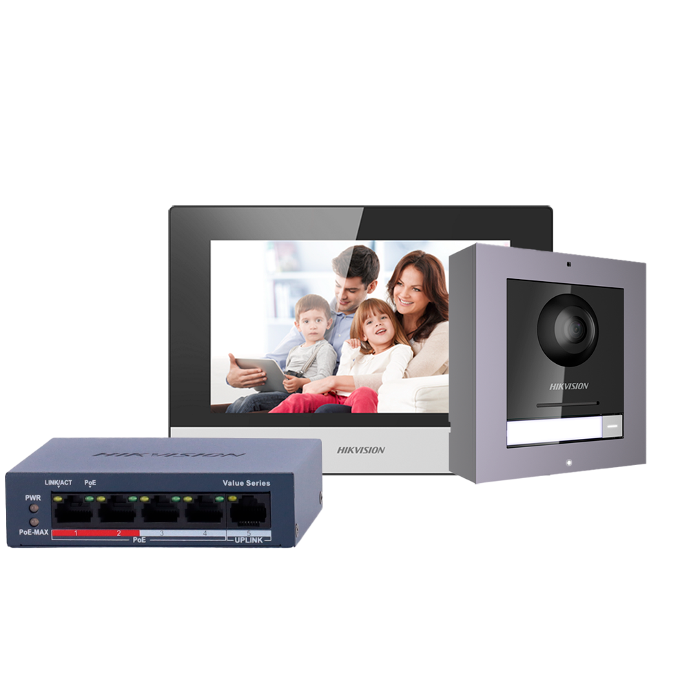 Kit Videoporteiro Hikvision DS-KIS602(B)