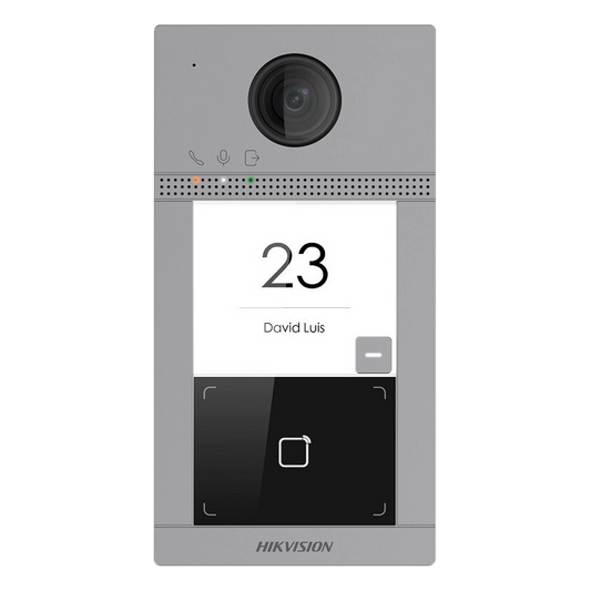 Videoporteiro IP WiFi Câmara 2 Mpx com abertura com Cartão MF 2 Relés DS-KV8113-WME1(C)