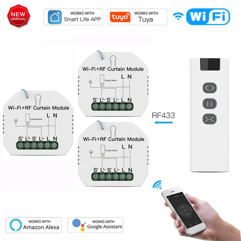 Módulo Wi-Fi + RF para Estores