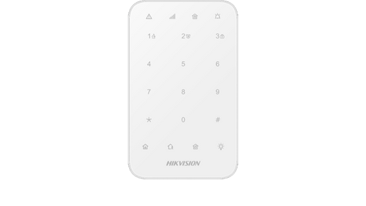 Teclado Led para controlo de alarme HIKAXPRO DS-PK1-E-WE