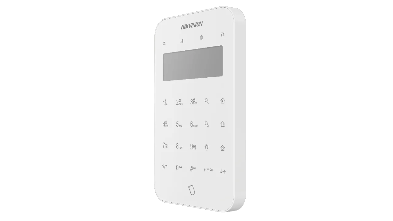 Teclado LCD para Controlo de Alarme HIKAXPRO DS-PK1-LT-WE