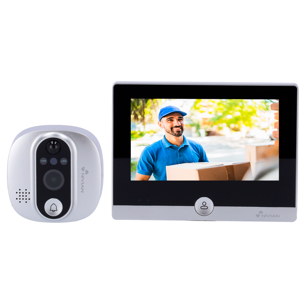 Videoporteiro inteligente WiFi Nivian NVS-IPC-DOORVIEW1