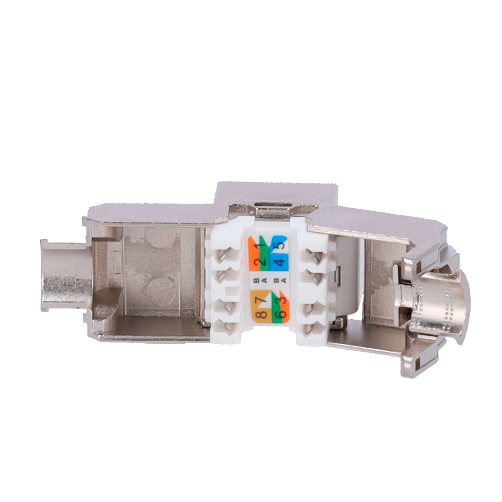 Conector saída RJ45 compatível com FTP 6A