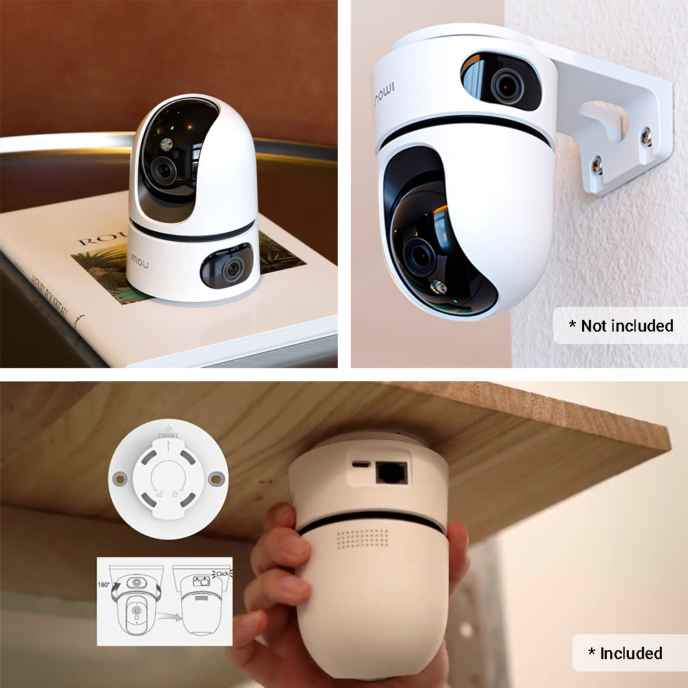 Câmara Wifi de lente dupla Imou 3+3 Mpx IPC-S2XP-6M0WED-IMOU