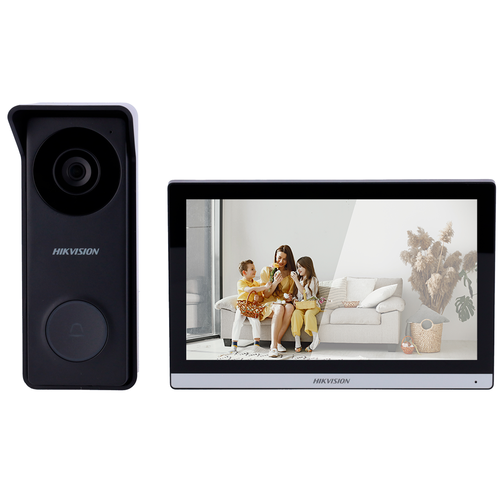 Kit de videoporteiro DS-KIS313-P Conexão 4 fios