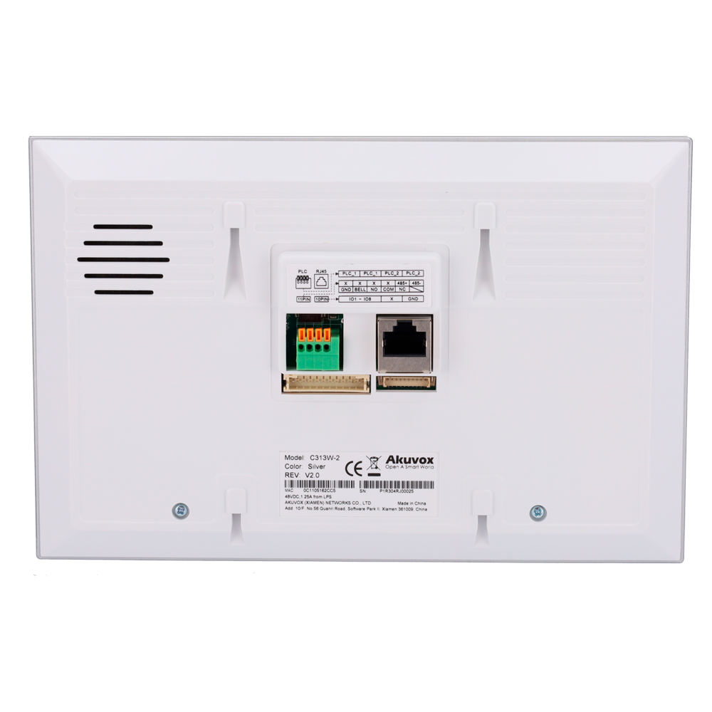 Kit de videoporteiro Linux 2 fios & WiFi | Placa & monitor Akuvox AK-KIT02-2