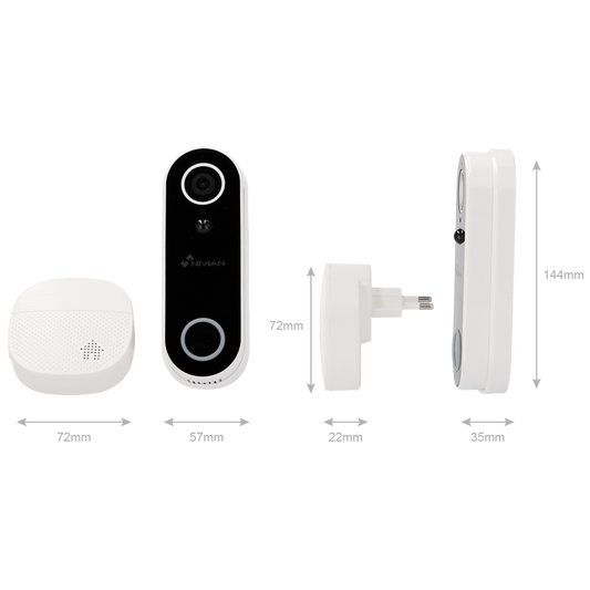 Nivian Smart Doorbell 2MP NVS-IPC-DB1