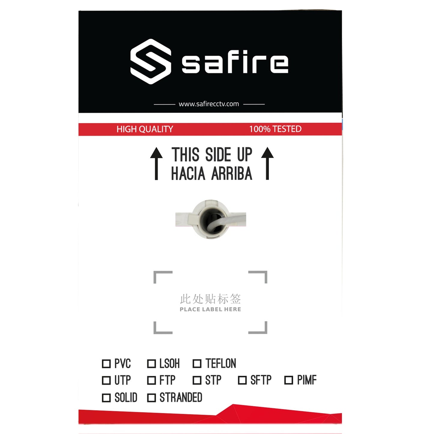 Cabo UTP CAT-6 Safire 6mm