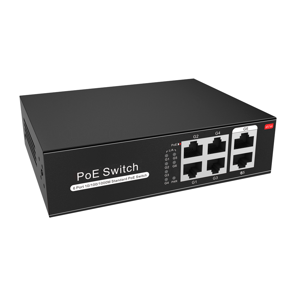 Switch Gigabite 4 Portas PoE + 2 Uplink