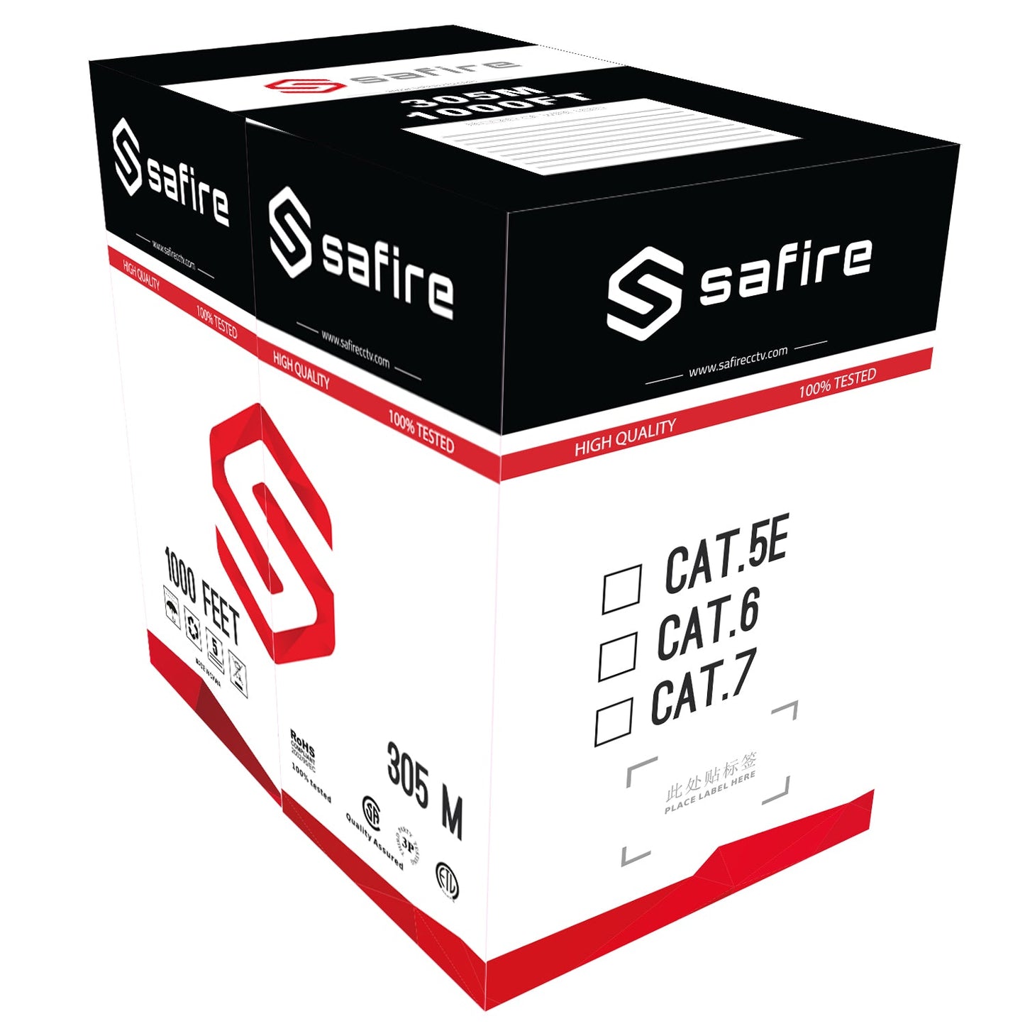 Cabo UTP CAT-6 Safire 6mm