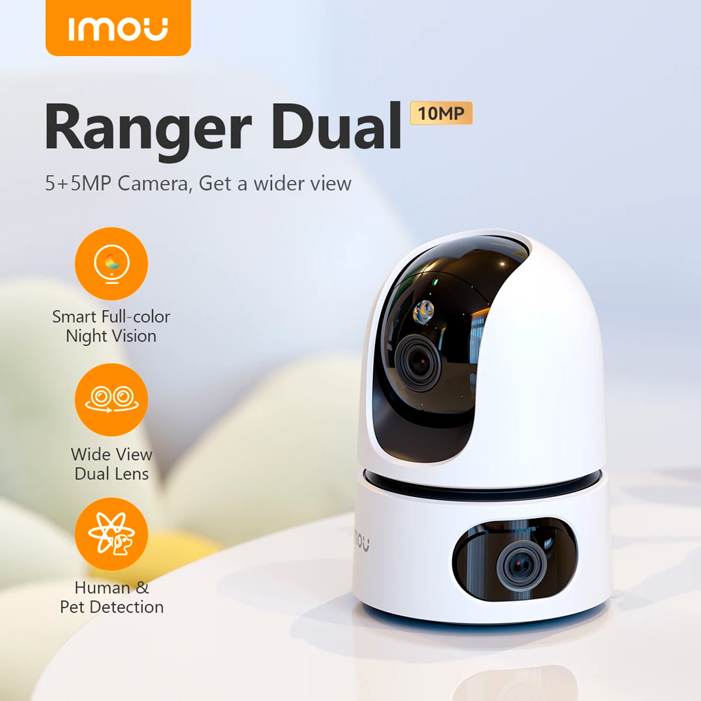 Câmara Wifi de lente dupla Imou 3+3 Mpx IPC-S2XP-6M0WED-IMOU