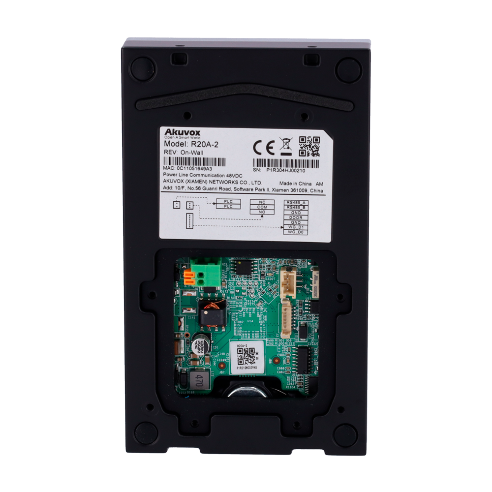 Kit de videoporteiro Linux 2 fios & WiFi | Placa & monitor Akuvox AK-KIT02-2