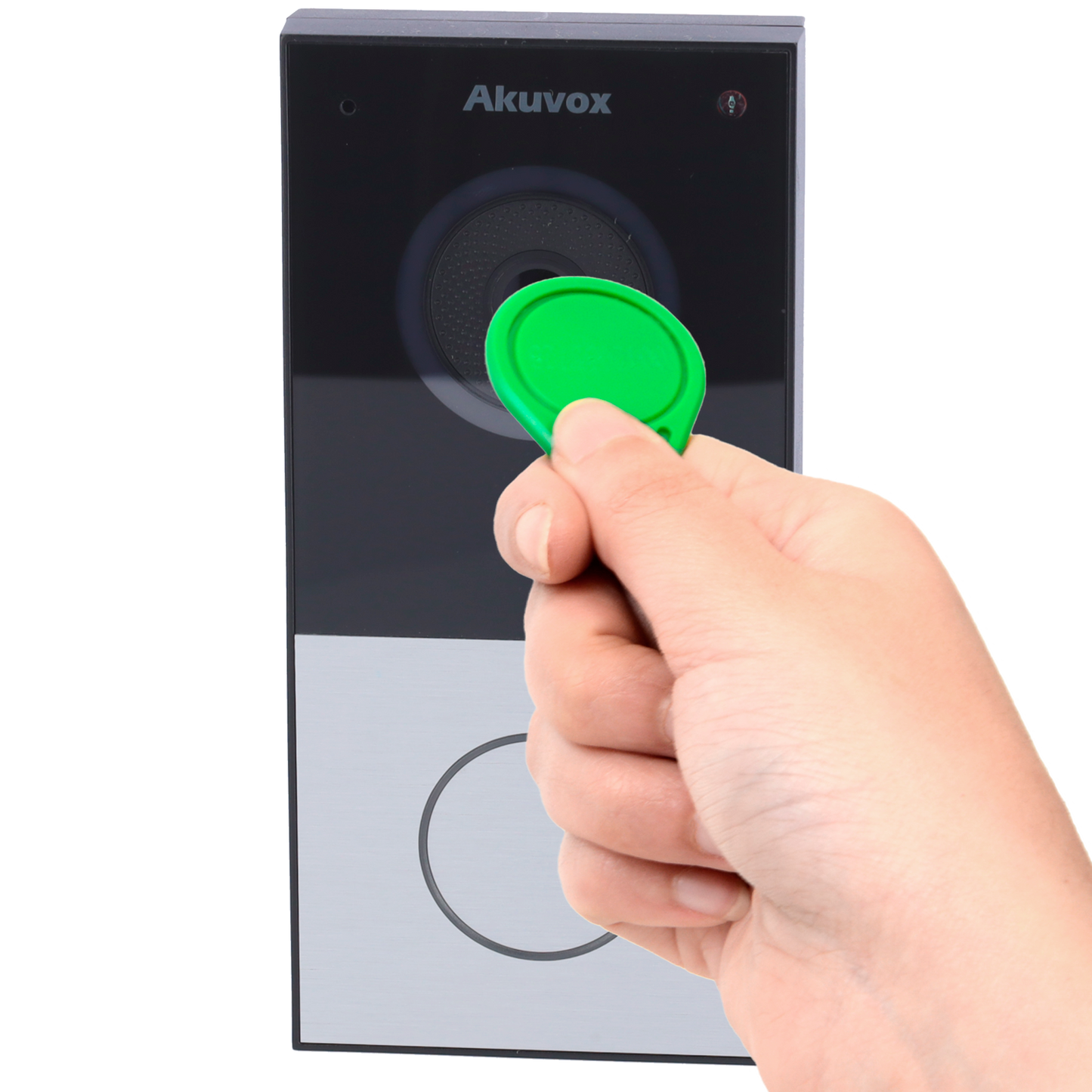 Videoporteiro IP em superficie Câmara 2 Mpx | Áudio bidirecional Akuvox AK-E12W