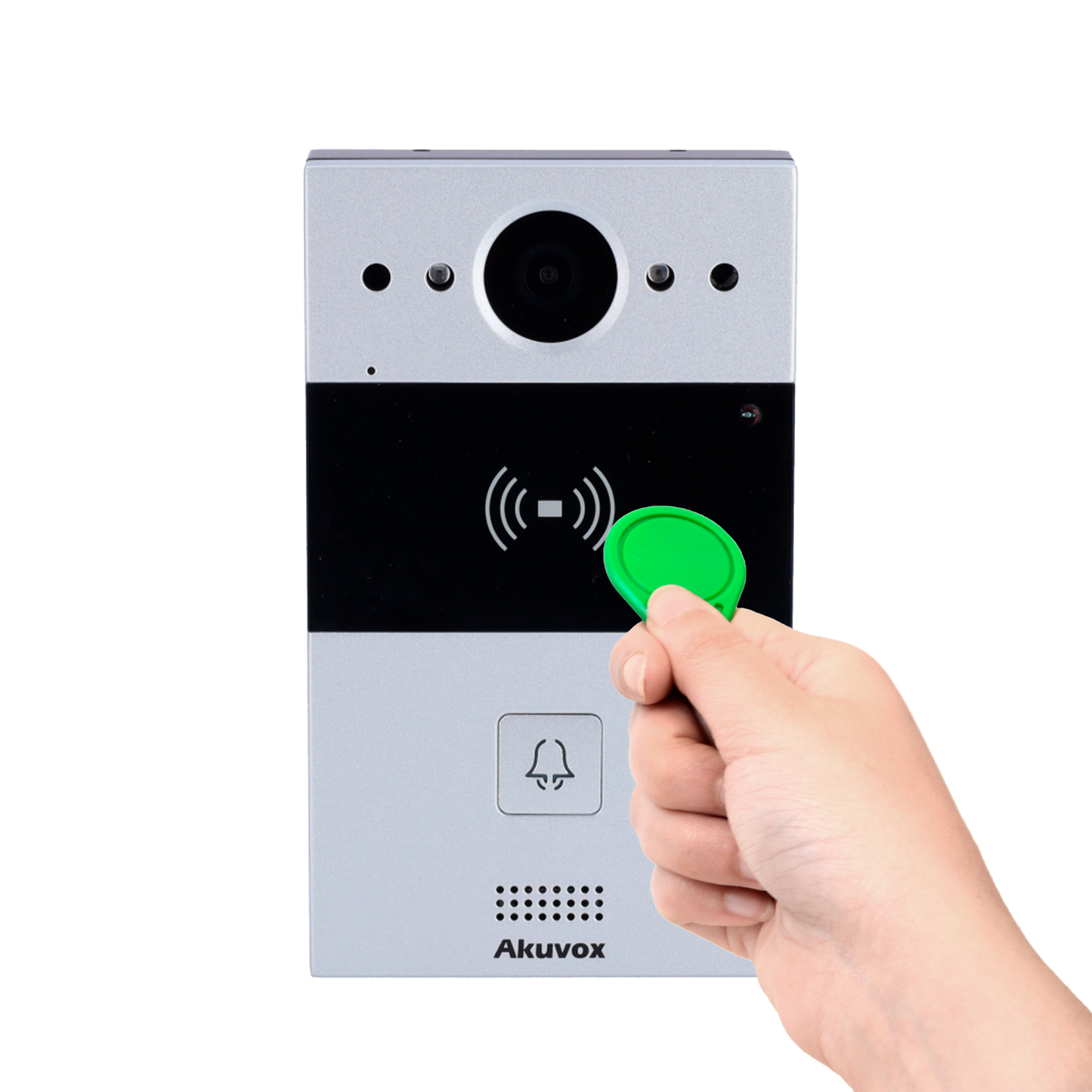 Videoporteiro IP em superficie Câmara 2 Mpx | Áudio bidirecional  2 relés Akuvox AK-R20A