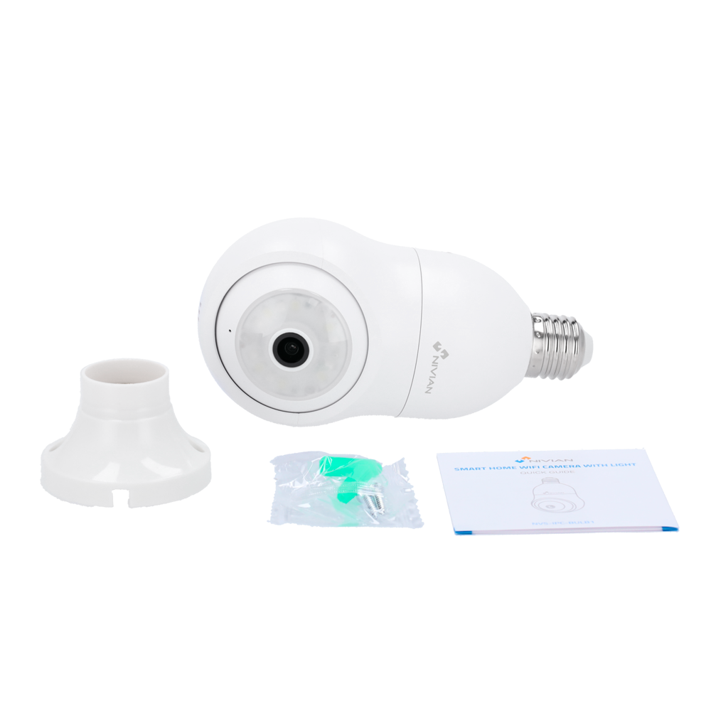 Nivian Smart Câmara 2K NVS-IPC-BULB1