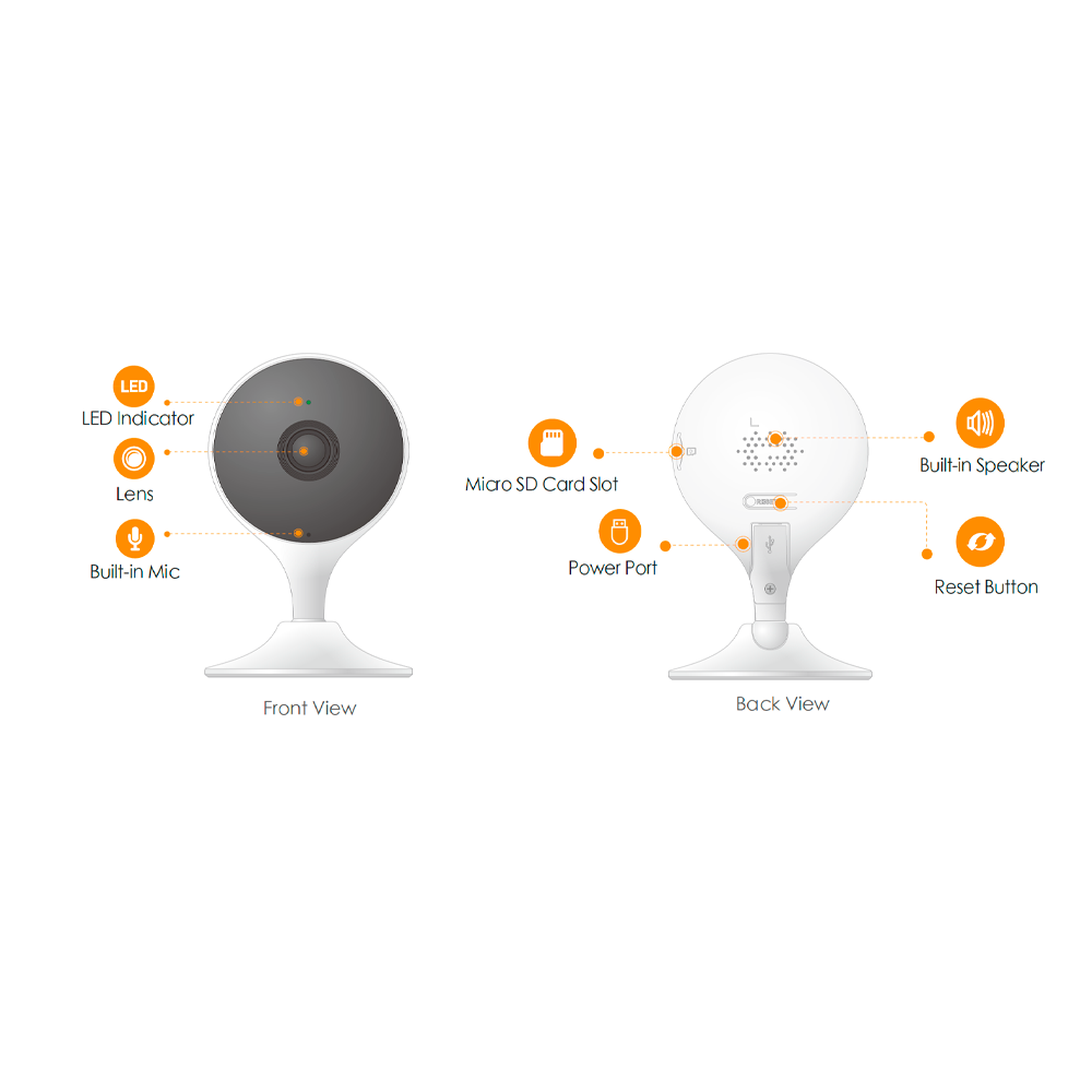 Câmara Wifi Imou 2 Megapixel IPC-C22EP-A-IMOU