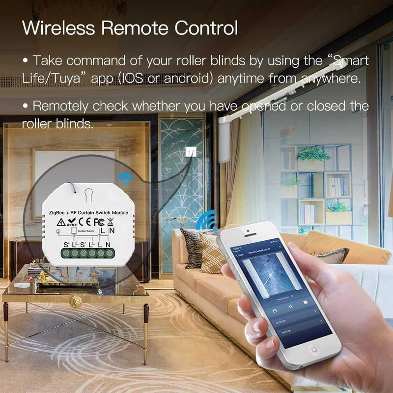 Módulo para Estores Zigbee 3.0 + RF com Percentagem