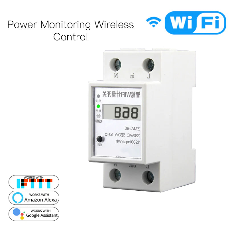 Medidor de Consumo Wi-Fi 50/60A Monofásico